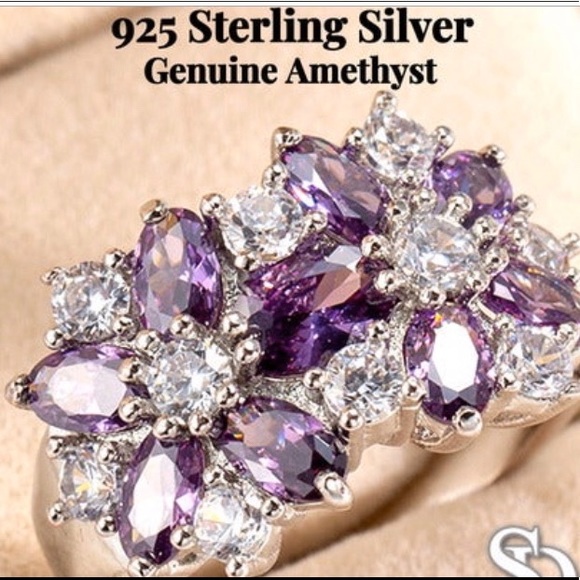 New gorgeous amethyst ring7 - Picture 1 of 8